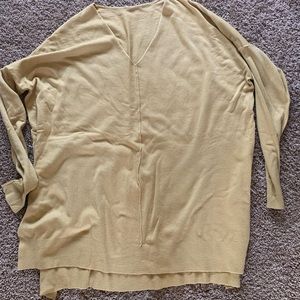 Yellow V-Neck Sweater